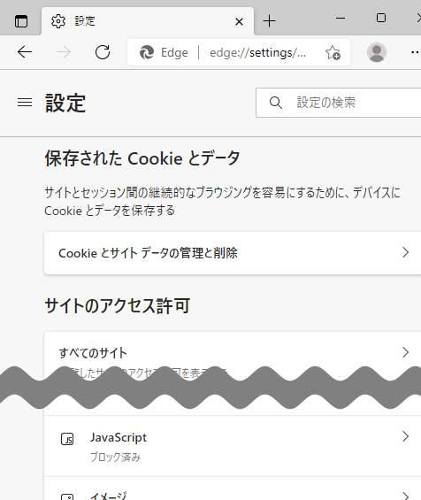 ブラウザの設定4